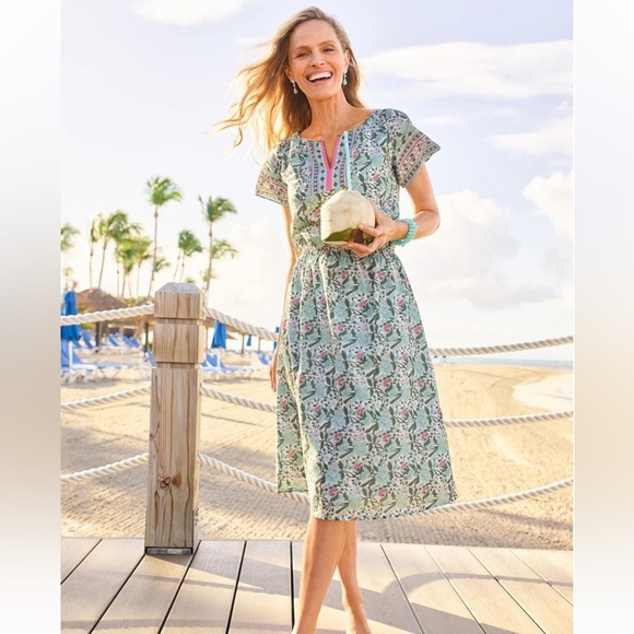 Brand New With Tags Talbots Pretty Primrose Dress Size 10 - Picture 2 of 6